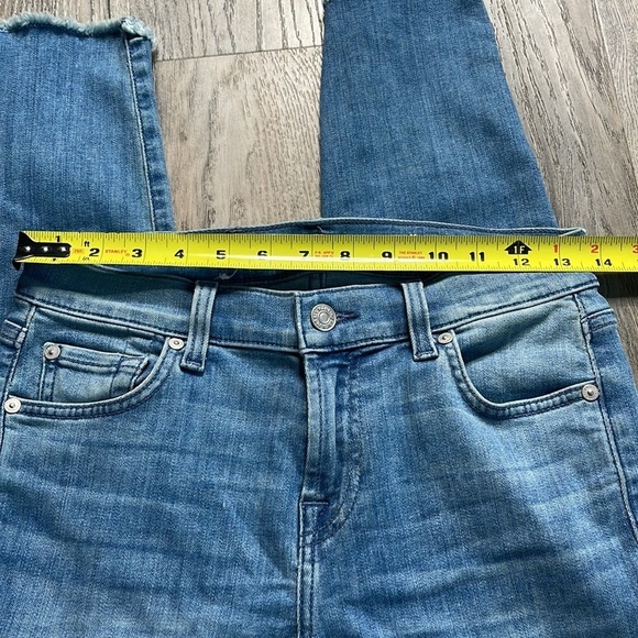 Seven for All Mankind Women’s The Ankle Skinny, Raw hem, high rise, size 26 - Picture 5 of 11